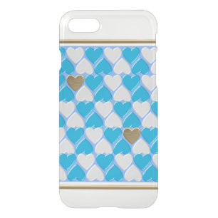 Blue, white Bavarian pattern. iPhone SE/8/7 Case