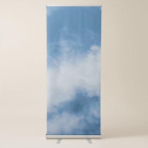 Blue White Best Vertical Retractable Banner