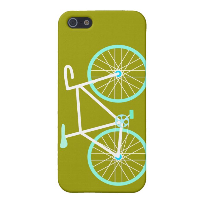 Blue & White Bicycle Cases For iPhone 5