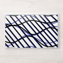 Blue White Black Laptop Skin Covers For HP Laptop