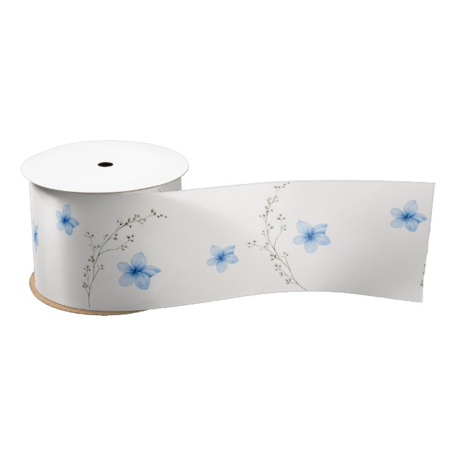 Blue & White Botanical Bliss Ribbon (Spool)