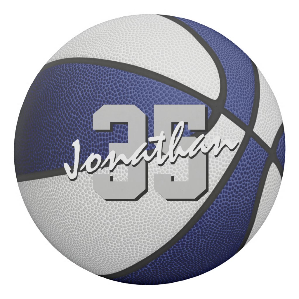 Blue white boys girls basketball personalized eraser