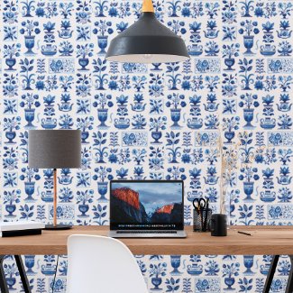 Blue White Bromyardale Delft Tile