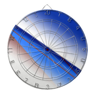 Blue white brown simple pattern custom colorful th dart board