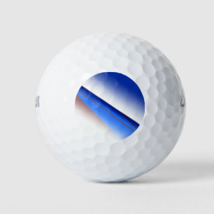 Blue white brown simple pattern custom colorful th golf balls