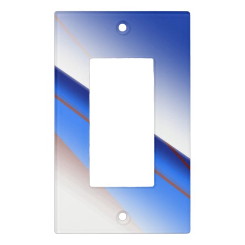Blue white brown simple pattern custom colorful th light switch cover