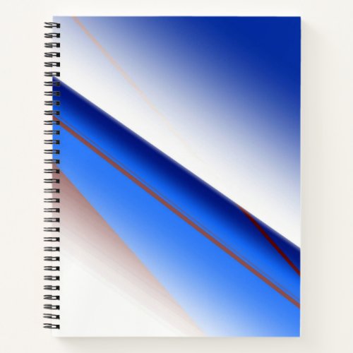 Blue white brown simple pattern custom colorful th notebook