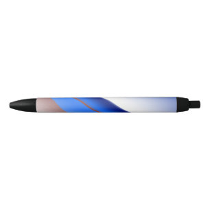 Blue white brown simple pattern custom colorful th pen