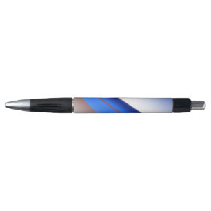 Blue white brown simple pattern custom colorful th pen
