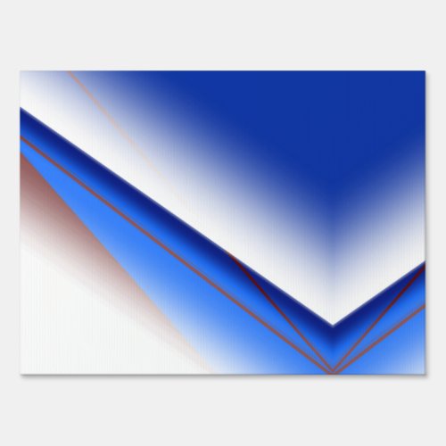 Blue white brown simple pattern custom colorful th sign