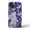 Blue White Bunny Rabbit Birds Floral Chinoiserie
