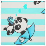 Blue White Candy Striped  Fabric