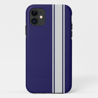 Blue & White Carbon Fiber Stripes iPhone 5 Case