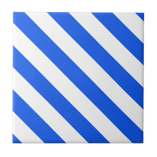 Blue White Ceramic Tile, Small (4.25" x 4.25") Ceramic Tile