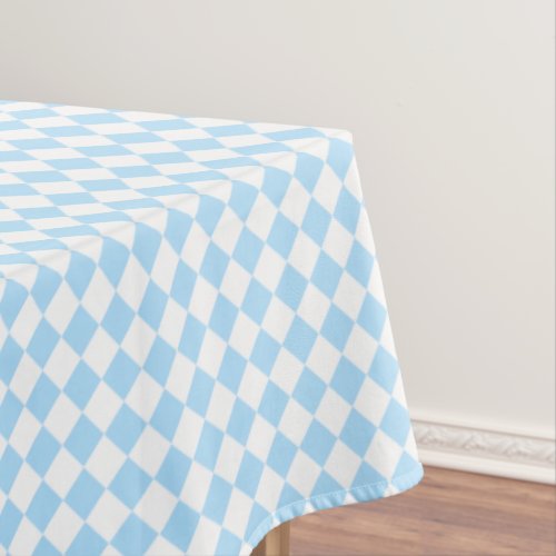 Blue White Checkered Baby Shower Kids Room Decor Tablecloth