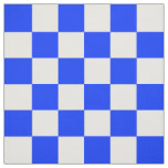 Blue White Checkered Check Pattern Fabric