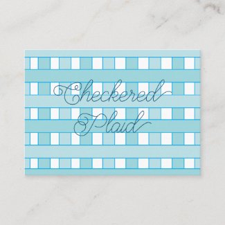 Blue White Checkered Plaid Pattern