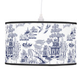 Blue & White China Blue Willow  Pendant  Lamp (Front)