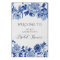 Blue White Chinoiserie Bird Foliage Welcome Bridal
