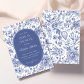 Blue White Chinoiserie Bridal Shower Invitation