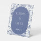 Blue White Chinoiserie Cards and Gifts Table Sign