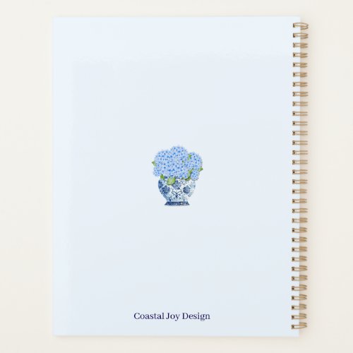 Blue & White Chinoiserie Floral Nantucket Notebook