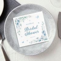 Blue & White Chinoiserie Watercolor Bridal Shower