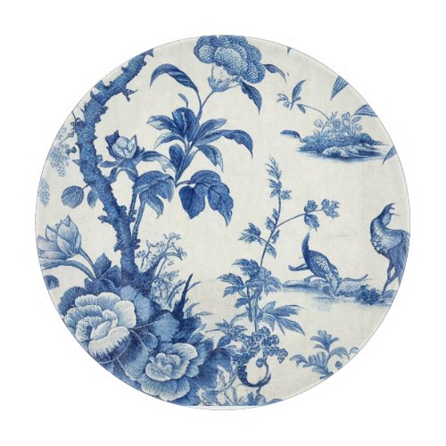 Blue  White Chinoiseries  Cutting Board