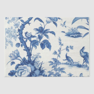 Blue & White Chinoiseries Decoupage Tissue Paper