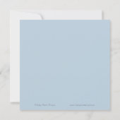 Blue | White Choo Choo Train Boy Baby Shower Invitation (Back)