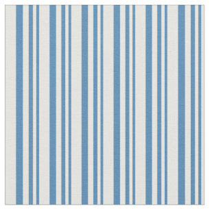 Blue & White Colored Pattern Fabric