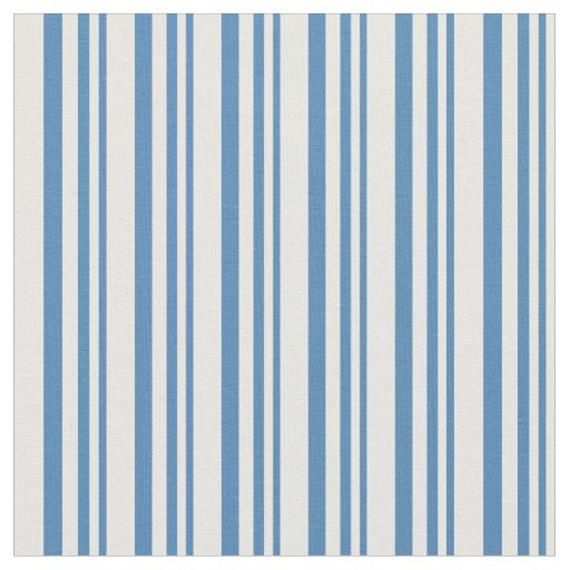 Blue & White Colored Pattern Fabric