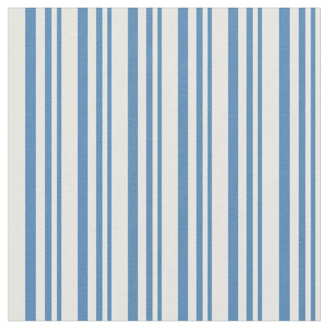 Blue & White Colored Pattern Fabric (Close Up)