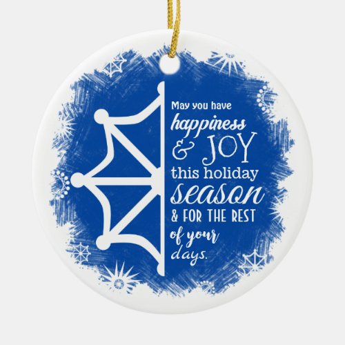 Blue White Company Logod Christmas Ornament