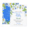 Blue White Country Daisy 80th Birthday Invite
