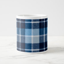 Blue White Cozy Plaid Flannel