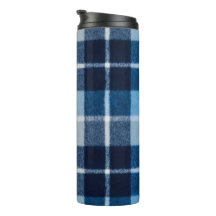 Blue White Cozy Plaid Flannel