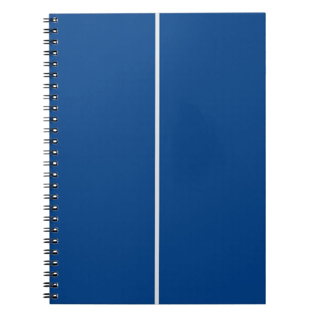 Blue & White CUSTOM Notebook (Front)