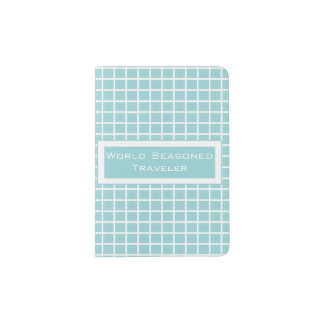 Blue & White Custom Passport Holder
