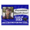 Blue/White Custom Photo Graduation Yard Sign
