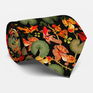 Blue & White Damask Men's Tie 