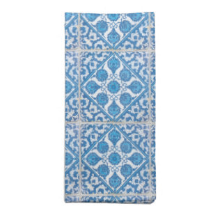 Blue White Delft Cornflower Art Napkin