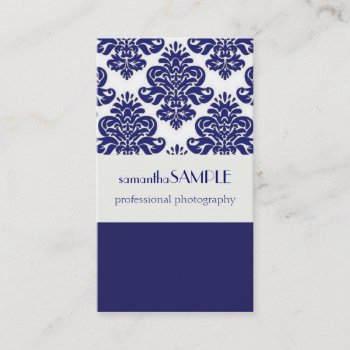 Blue & White Delight Business Card by cami7669 at Zazzle