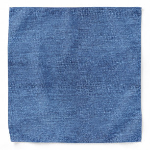 Blue White Denim Texture Look Image Bandana