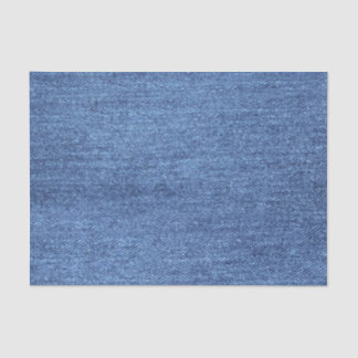 Blue White Denim Texture Look Image Tissue Paper