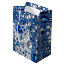 Blue & White Diamonds Blue Jean Pattern Design