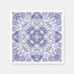 Blue White Dutch Floral Paper Napkins