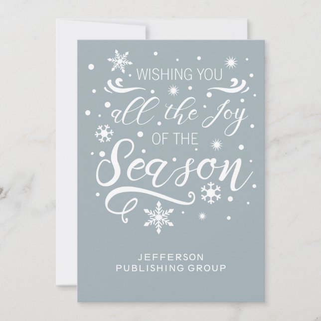 Blue White Elegant Modern Business holiday (Front)