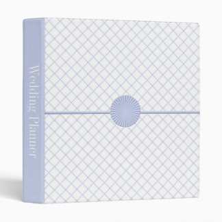 Blue & White Elegant Wedding Planner Binder  (1")