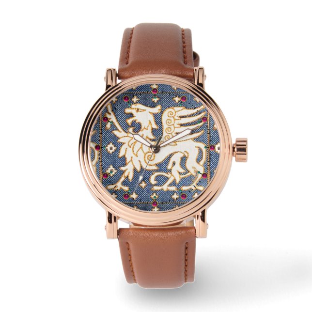 BLUE WHITE FANTASY GRYPHONS WATCH (Front)